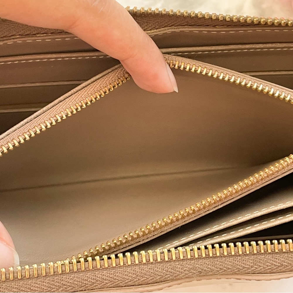 LOUIS VUITTON Monogram Vernis Zippy Champagne gold wallet - Picture 5 of 10